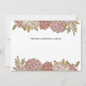 Whimsical Animal Timeline Wedding Einladungen (Rückseite)