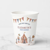 Whimsical Animals Circus Party Babydusche Pappbecher (Vorderseite)