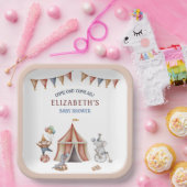Whimsical Animals Circus Party Babydusche Pappteller (Party)