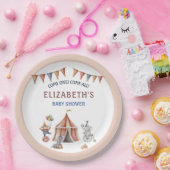 Whimsical Animals Circus Party Babydusche Pappteller (Party)