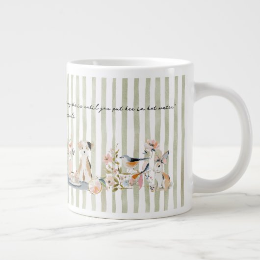 Whimsical Animals Drinking Jumbo-Tasse (Rechts)