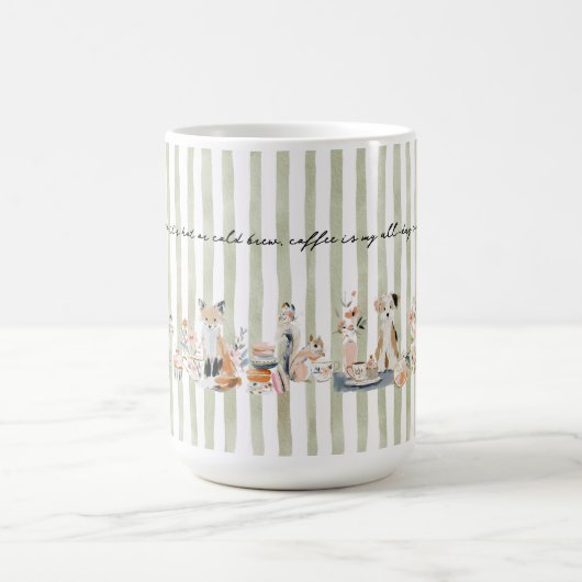 Whimsical Animals Drinking Kaffeetasse (Mittel)