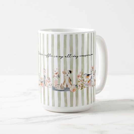 Whimsical Animals Drinking Kaffeetasse (VorderseiteRechts)