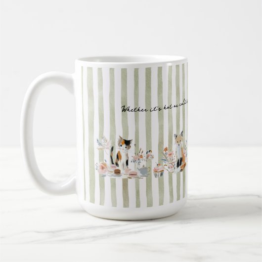 Whimsical Animals Drinking Kaffeetasse (Links)
