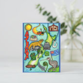 Whimsical Aotearoa Postkarte (Stehend Vorderseite)