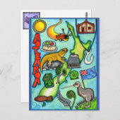 Whimsical Aotearoa Postkarte (Vorne/Hinten)