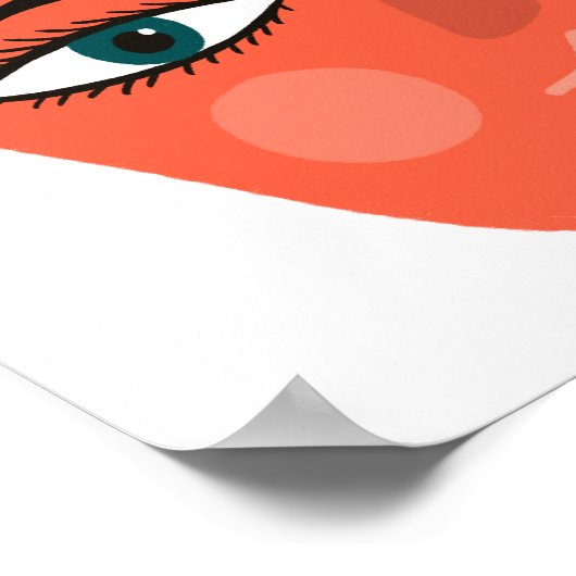 Whimsical Apple Art Poster (Ecke)