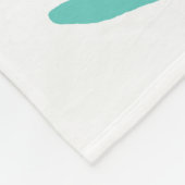 Whimsical Aqua Blue Sea Turtles Nautical Pattern Fleecedecke (Ecke)