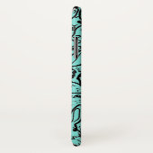 Whimsical Aquamarin Rabbit Bunny Zeichnend Monogra Case-Mate iPhone Hülle (Hinten/Rechts)