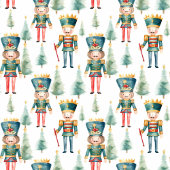 Whimsical Aquarell Nutcracker Monogramm Geschenkpa Fleecedecke