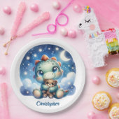 Whimsical Aquarellbär Pappteller (Party)