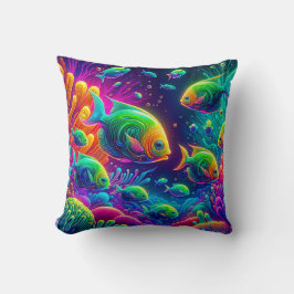 "Whimsical Aquatic Ballet" Kissen