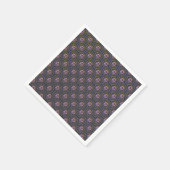 Whimsical Aries Astrologie Mandala Art Deco Fans Serviette (Ecke)