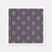 Whimsical Aries Astrologie Mandala Geometric Tile Serviette (Vorderseite)