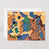 Whimsical Art Animal Farm Post Card von PiCassieO Postkarte (Vorne/Hinten)