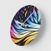 Whimsical Art auf 8"  Runde Wanduhr (Winkel)