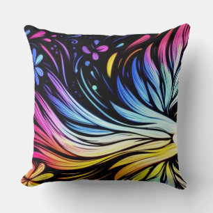 Whimsical Art auf einem großen 20x20 Sofa, Sessel Kissen