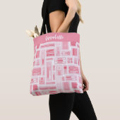 Whimsical Art liefert Muster Pink Tasche (Von Nahem)