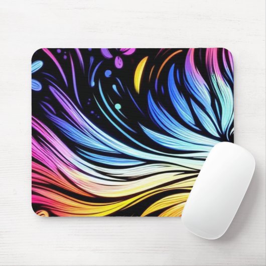 Whimsical Art on a Thick Cushioned Mousepad (Mit Mouse)
