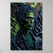 Whimsical Artistic 3D Impressive Malerei Einzigart Poster (Vorne)