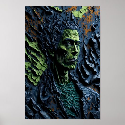 Whimsical Artistic 3D Impressive Malerei Einzigart Poster (Vorne)