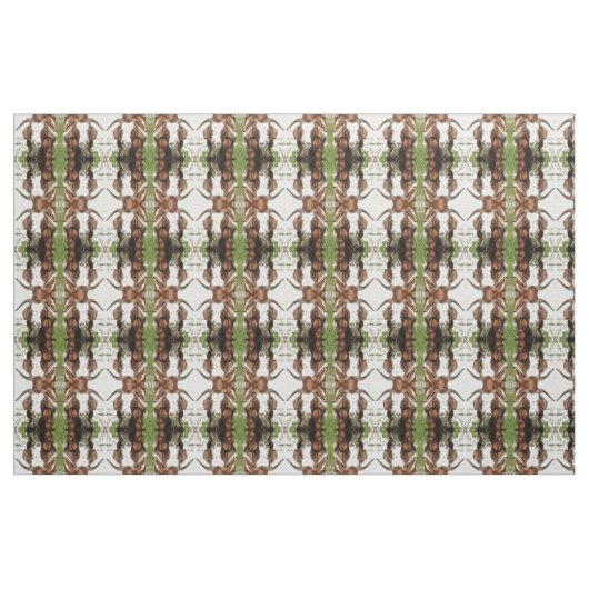 Whimsical Artistic Portrait of a Goat Grazing Stoff (Yard (91,4 cm))