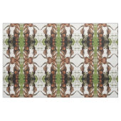 Whimsical Artistic Portrait of a Goat Grazing Stoff (Fat Quarter (45,7 x 55,9 cm))