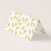 Whimsical Autumn Animals Baby Showroom Vielen Dank Visitenkarten (Rückseite)