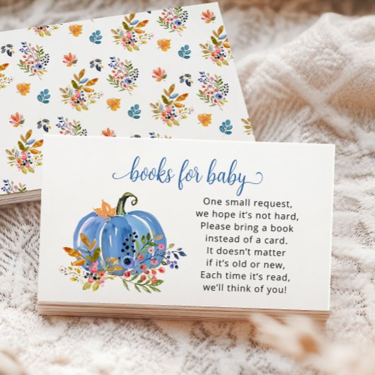 Whimsical Autumn Baby Showcard Reservierungskarte Begleitkarte