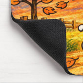 Whimsical Autumn Bunny Mousepad (Ecke)