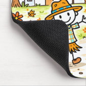 Whimsical Autumn Kids and Owl Mousepad (Ecke)