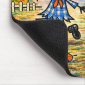 Whimsical Autumn Scarecrow Farm Mousepad (Ecke)