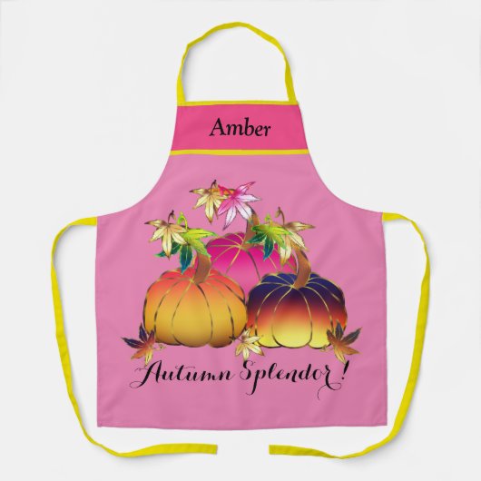 Whimsical Autumn Splendor Schürze (Vorderseite)