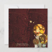 Whimsical Autumn Trees Wedding Save the Date (Rückseite)