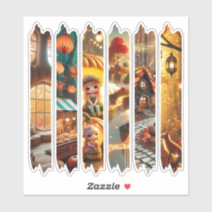 Whimsical Autumnal Magical Washi Tapanner Aufkleber