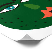 Whimsical Avocado Art Poster (Ecke)