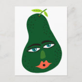 Whimsical Avocado Postcard Postkarte (Vorderseite)