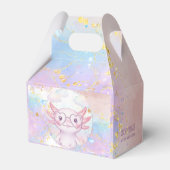 Whimsical axolotl kids birthday geschenkschachtel (Rückseite)