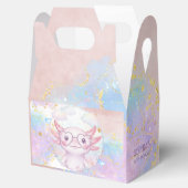 Whimsical axolotl kids birthday geschenkschachtel (Geöffnet)