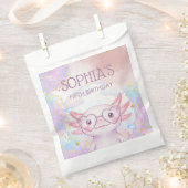 Whimsical Axolotl Kindergeburtstag Geschenktütchen (Ausgeschnitten)