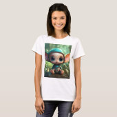 Whimsical Baby Alien - Eine surreale Dreamlandscha T-Shirt (Vorne ganz)