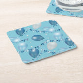 Whimsical Baby Blue Party Untersetzer (angewinkelt)