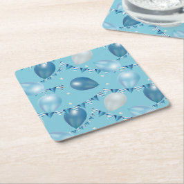 Whimsical Baby Blue Party Untersetzer