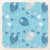 Whimsical Baby Blue Party Untersetzer (Vorderseite)