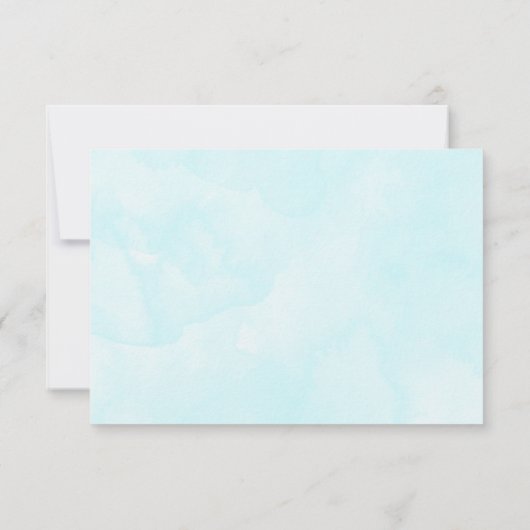 Whimsical Baby Bunny in einem Ballon Danke (Rückseite)