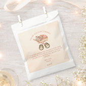 Whimsical Baby Carriage Thank you Geschenktütchen (Ausgeschnitten)