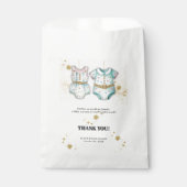 Whimsical Baby Clothes Gender Neutral Baby Dusche Geschenktütchen (Vorderseite)