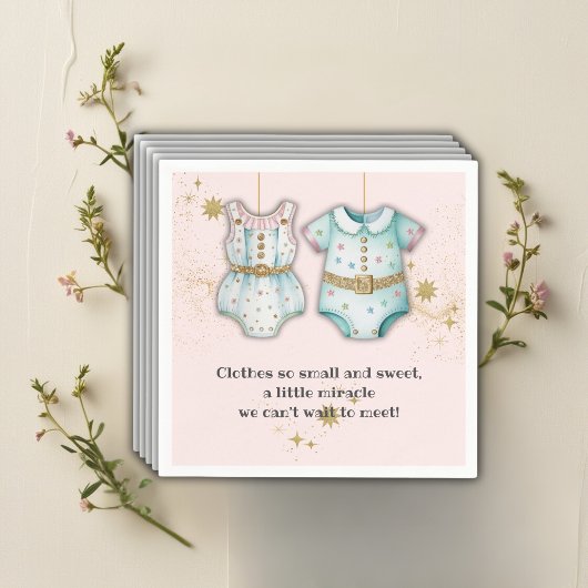 Whimsical Baby Clothes Gender Neutral Baby Dusche Serviette