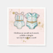 Whimsical Baby Clothes Gender Neutral Baby Dusche Serviette (Vorderseite)