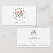 Whimsical Baby Doula Birth Coach Visitenkarte (Vorne/Hinten)